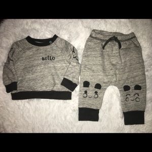 3-6 month sweater and pant set